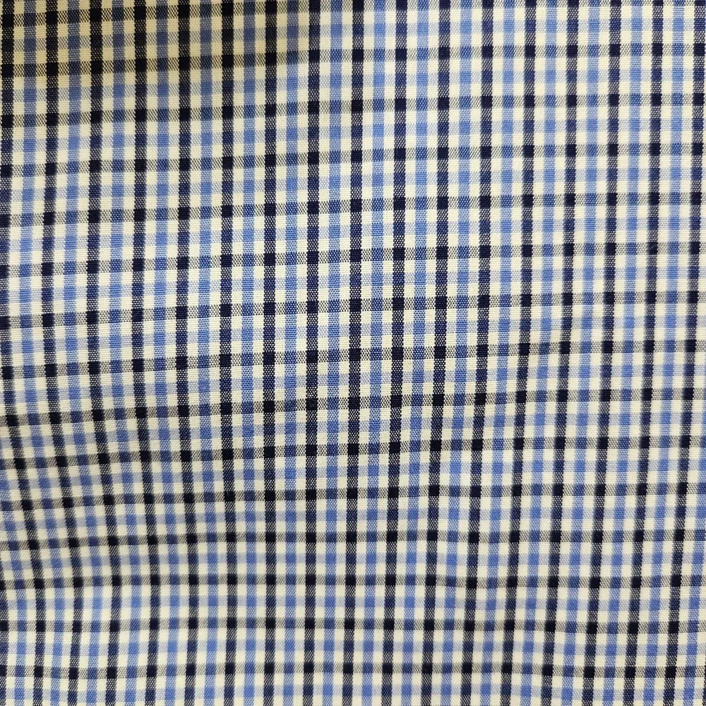UNTUCKit Mens XLarge Long Sleeve Blue Checkered 100% Cotton‎ Shirt